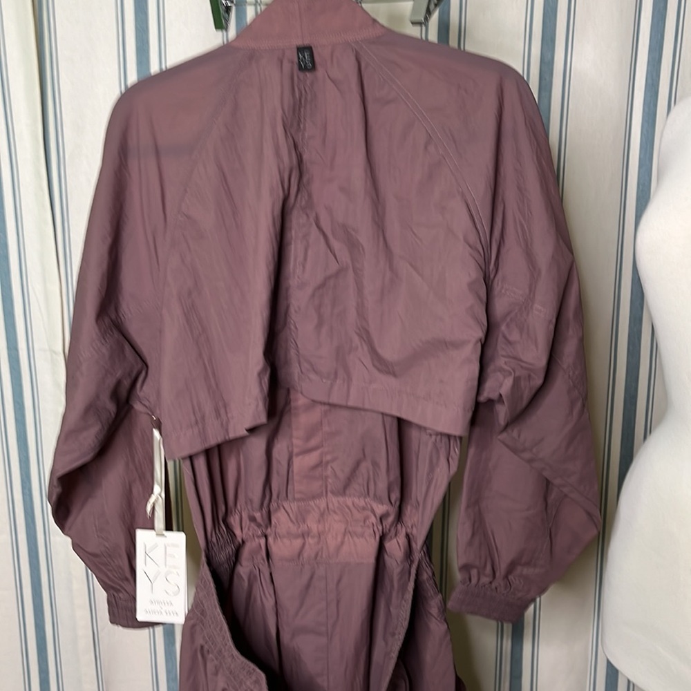 Athleta x Alicia Keys Keys Utility Jumpsuit gold hardware smoked almond - Picture 8 of 11